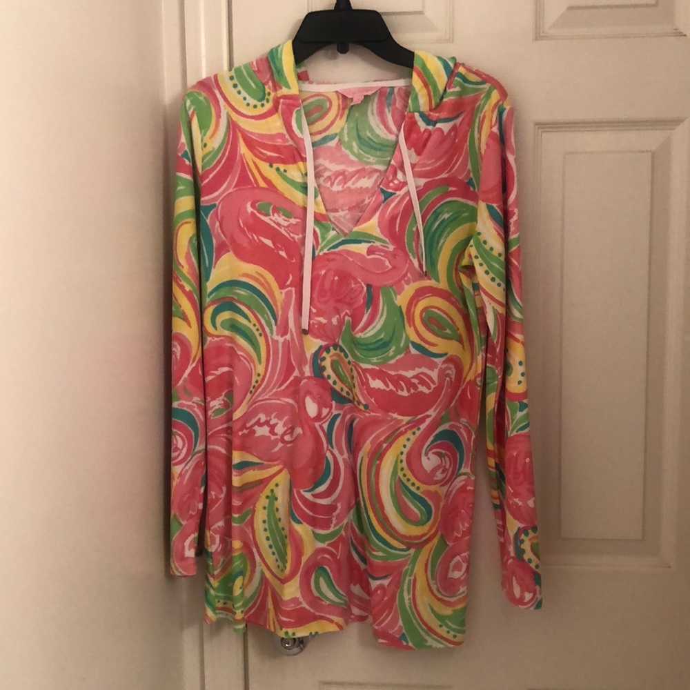 Lilly Pulitzer Hooded Terrycloth Tunic